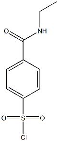 4-(ethylcarbamoyl)benzene-1-sulfonyl chloride Struktur