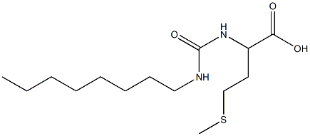 4-(methylsulfanyl)-2-[(octylcarbamoyl)amino]butanoic acid Struktur