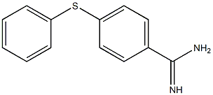 4-(phenylsulfanyl)benzene-1-carboximidamide Struktur