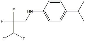 4-(propan-2-yl)-N-(2,2,3,3-tetrafluoropropyl)aniline Struktur