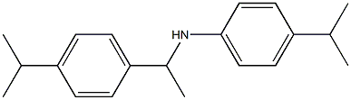 4-(propan-2-yl)-N-{1-[4-(propan-2-yl)phenyl]ethyl}aniline Struktur