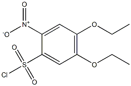 4,5-diethoxy-2-nitrobenzene-1-sulfonyl chloride Struktur