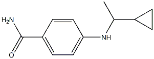 4-[(1-cyclopropylethyl)amino]benzamide Struktur