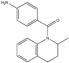 4-[(2-methyl-1,2,3,4-tetrahydroquinolin-1-yl)carbonyl]aniline Struktur