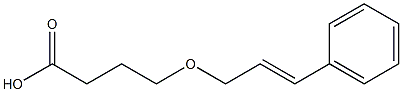 4-[(3-phenylprop-2-en-1-yl)oxy]butanoic acid Struktur