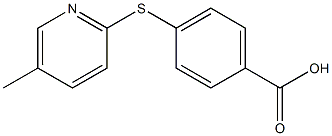 4-[(5-methylpyridin-2-yl)sulfanyl]benzoic acid Struktur