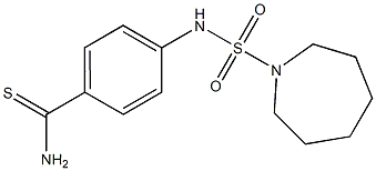 4-[(azepane-1-sulfonyl)amino]benzene-1-carbothioamide Struktur