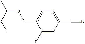 4-[(butan-2-ylsulfanyl)methyl]-3-fluorobenzonitrile Struktur