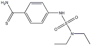 4-[(diethylsulfamoyl)amino]benzene-1-carbothioamide Struktur