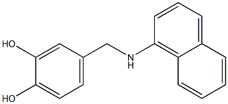 4-[(naphthalen-1-ylamino)methyl]benzene-1,2-diol Struktur