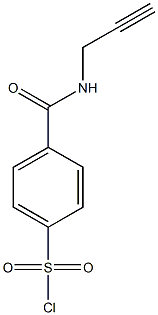 4-[(prop-2-ynylamino)carbonyl]benzenesulfonyl chloride Struktur