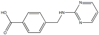 4-[(pyrimidin-2-ylamino)methyl]benzoic acid Struktur