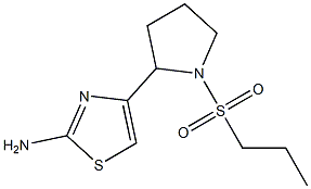 4-[1-(propylsulfonyl)pyrrolidin-2-yl]-1,3-thiazol-2-amine Struktur