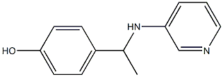 4-[1-(pyridin-3-ylamino)ethyl]phenol Struktur