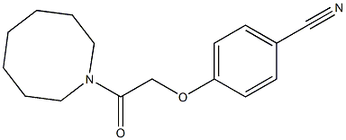 4-[2-(azocan-1-yl)-2-oxoethoxy]benzonitrile Struktur