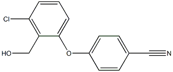 4-[3-chloro-2-(hydroxymethyl)phenoxy]benzonitrile Struktur