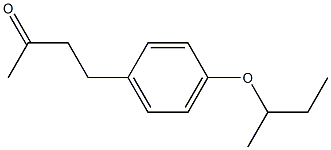 4-[4-(butan-2-yloxy)phenyl]butan-2-one Struktur