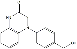 4-[4-(hydroxymethyl)phenyl]-1,2,3,4-tetrahydroquinoxalin-2-one Struktur