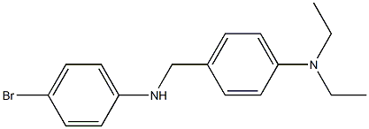 4-{[(4-bromophenyl)amino]methyl}-N,N-diethylaniline Struktur