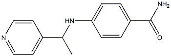 4-{[1-(pyridin-4-yl)ethyl]amino}benzamide Struktur