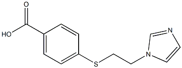 4-{[2-(1H-imidazol-1-yl)ethyl]sulfanyl}benzoic acid Struktur