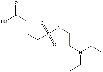 4-{[2-(diethylamino)ethyl]sulfamoyl}butanoic acid Struktur