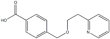 4-{[2-(pyridin-2-yl)ethoxy]methyl}benzoic acid Struktur