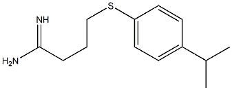 4-{[4-(propan-2-yl)phenyl]sulfanyl}butanimidamide Struktur