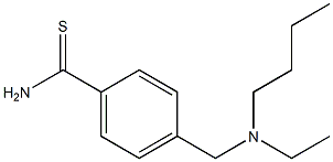 4-{[butyl(ethyl)amino]methyl}benzenecarbothioamide Struktur