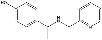 4-{1-[(pyridin-2-ylmethyl)amino]ethyl}phenol Struktur