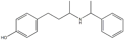 4-{3-[(1-phenylethyl)amino]butyl}phenol Struktur