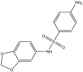 4-amino-N-(2H-1,3-benzodioxol-5-yl)benzene-1-sulfonamide Struktur