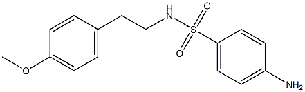 4-amino-N-[2-(4-methoxyphenyl)ethyl]benzene-1-sulfonamide Struktur