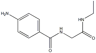 4-amino-N-[2-(ethylamino)-2-oxoethyl]benzamide Struktur