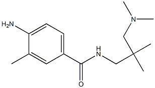 4-amino-N-{2-[(dimethylamino)methyl]-2-methylpropyl}-3-methylbenzamide Struktur