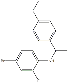 4-bromo-2-fluoro-N-{1-[4-(propan-2-yl)phenyl]ethyl}aniline Struktur