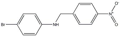 4-bromo-N-[(4-nitrophenyl)methyl]aniline Struktur