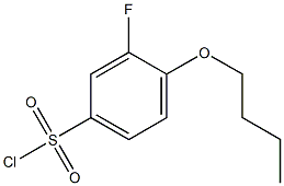 4-butoxy-3-fluorobenzene-1-sulfonyl chloride Struktur