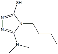 4-butyl-5-(dimethylamino)-4H-1,2,4-triazole-3-thiol Struktur