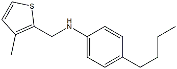 4-butyl-N-[(3-methylthiophen-2-yl)methyl]aniline Struktur