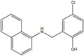 4-chloro-2-[(naphthalen-1-ylamino)methyl]phenol Struktur