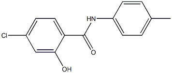 4-chloro-2-hydroxy-N-(4-methylphenyl)benzamide Struktur