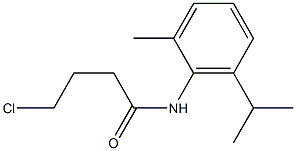 4-chloro-N-[2-methyl-6-(propan-2-yl)phenyl]butanamide Struktur