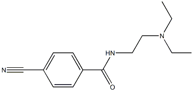 4-cyano-N-[2-(diethylamino)ethyl]benzamide Struktur