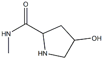 4-hydroxy-N-methylpyrrolidine-2-carboxamide Struktur