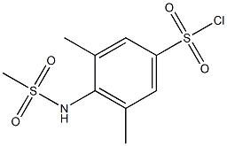 4-methanesulfonamido-3,5-dimethylbenzene-1-sulfonyl chloride Struktur