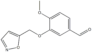 4-methoxy-3-(1,2-oxazol-5-ylmethoxy)benzaldehyde Struktur