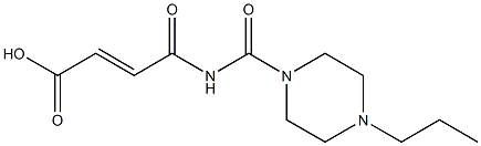 4-oxo-4-[(4-propylpiperazin-1-yl)carbonylamino]but-2-enoic acid Struktur