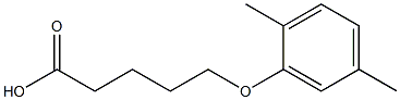 5-(2,5-dimethylphenoxy)pentanoic acid Structure