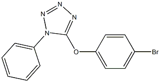 5-(4-bromophenoxy)-1-phenyl-1H-tetrazole Struktur